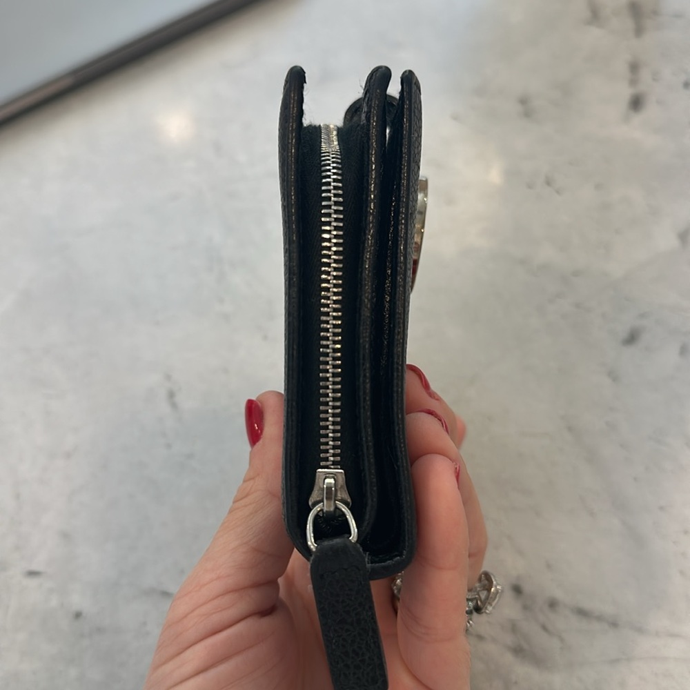 Bvlgari compact black leather wallet - Picture 8 of 9